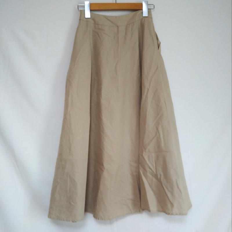 ユアーズ ur's スカート ロングスカート S 無地 ベージュ / ベージュ /  レディース USED 古着 中古 10011525