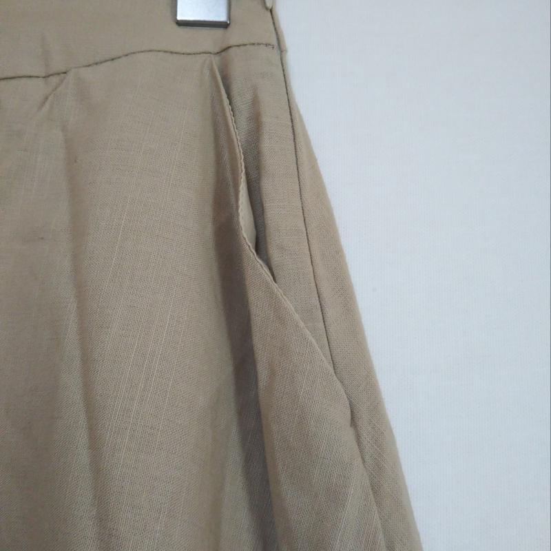 ユアーズ ur's スカート ロングスカート S 無地 ベージュ / ベージュ /  レディース USED 古着 中古 10011525