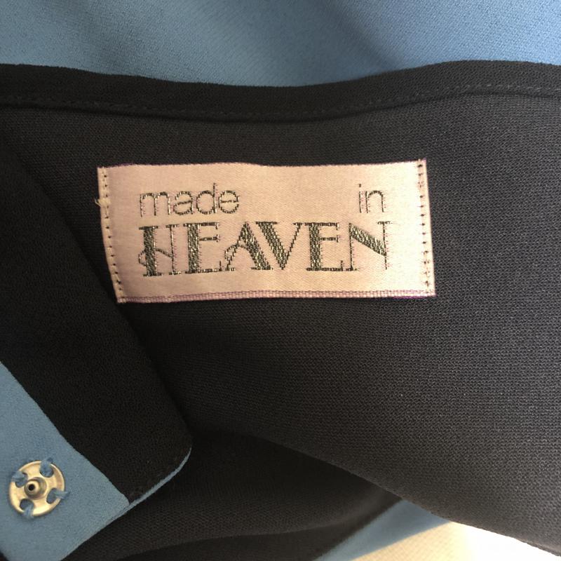 ヘブン HEAVEN ワンピース・ドレス・オールインワン ワンピース・ドレス・オールインワン 無地 青 / ブルー / X 黒 / ブラック /  レディース USED 古着 中古 10011606