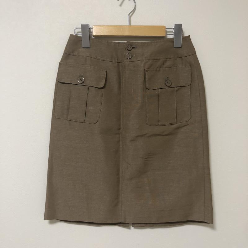 ボールジィ BALLSEY スカート ひざ丈スカート 36 無地 茶 / ブラウン /  レディース USED 古着 中古 10011623