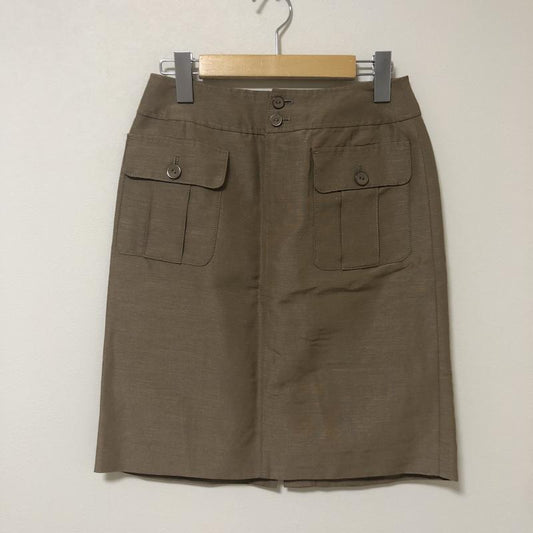 ボールジィ BALLSEY スカート ひざ丈スカート 36 無地 茶 / ブラウン /  レディース USED 古着 中古 10011623