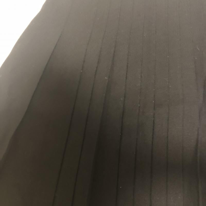 レッセパッセ LAISSE PASSE スカート ひざ丈スカート 38 無地 黒 / ブラック / X 金 / ゴールド /  レディース USED 古着 中古 10011629
