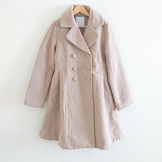 ダズリン dazzlin コート コート一般 M 無地 ベージュ / ベージュ /  レディース USED 古着 中古 10011649