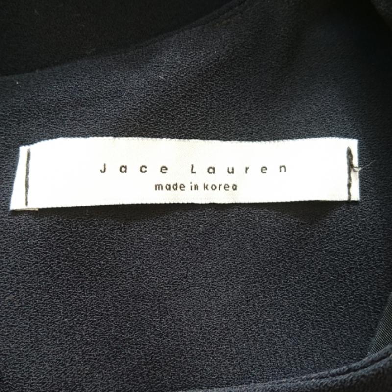 Jace Lauren Jace Lauren ワンピース ひざ丈スカート 無地 紺 / ネイビー / X ベージュ / ベージュ /  レディース USED 古着 中古 10011660