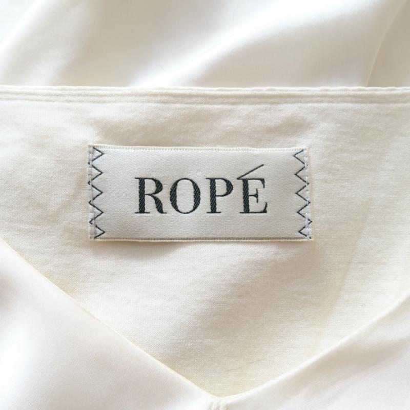 ロペ ROPE' カットソー 長袖 M 無地 ベージュ / ベージュ /  レディース USED 古着 中古 10011663