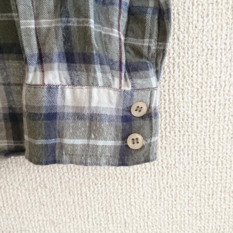 ザウェイオブシックレイビームス The Way of Chic Ray Beams シャツ、ブラウス 長袖 チェック 緑 / グリーン / X 白 / ホワイト / X 茶 / ブラウン / X 青 / ブルー /  レディース USED 古着 中古 10011673