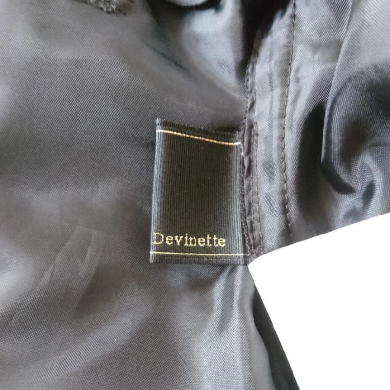 ドゥウ゛ィネット DEVINETTE パンツ スラックス ワイドパンツ 2 無地 黒 / ブラック /  レディース USED 古着 中古 10011683