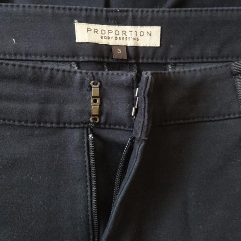 プロポーションボディドレッシング PROPORTION BODY DRESSING パンツ チノパン 3 無地 黒 / ブラック /  レディース USED 古着 中古 10011690