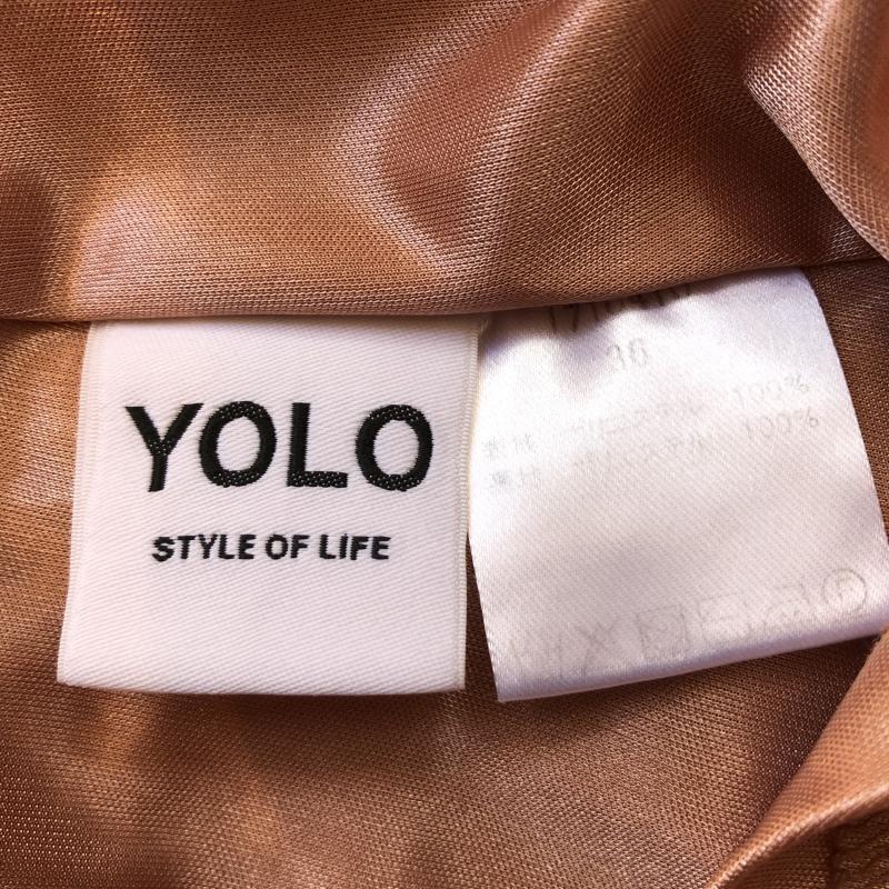 ヨーロ YOLO ワンピース ひざ丈スカート フレアスリーブ 36 花柄 桃 / ピンク /  レディース USED 古着 中古 10011700