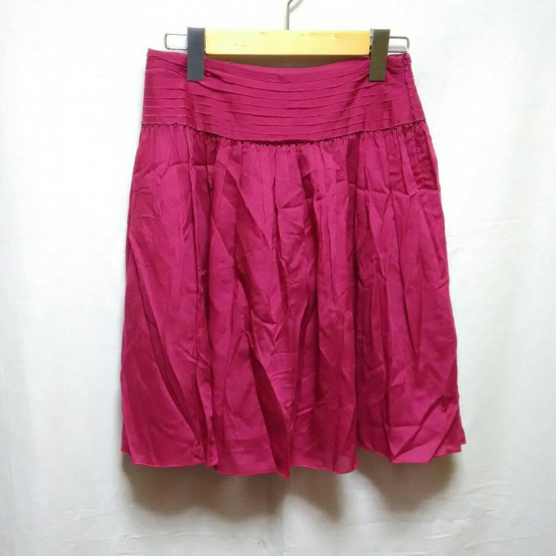 ロペ ROPE' スカート ひざ丈スカート 7号 無地 桃 / ピンク /  レディース USED 古着 中古 10011905