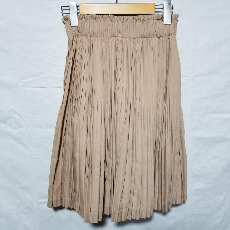 ヨーロ YOLO スカート ひざ丈スカート 38 無地 ベージュ / ベージュ /  レディース USED 古着 中古 10012026