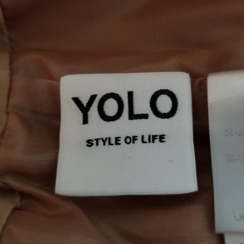 ヨーロ YOLO スカート ひざ丈スカート 38 無地 ベージュ / ベージュ /  レディース USED 古着 中古 10012026