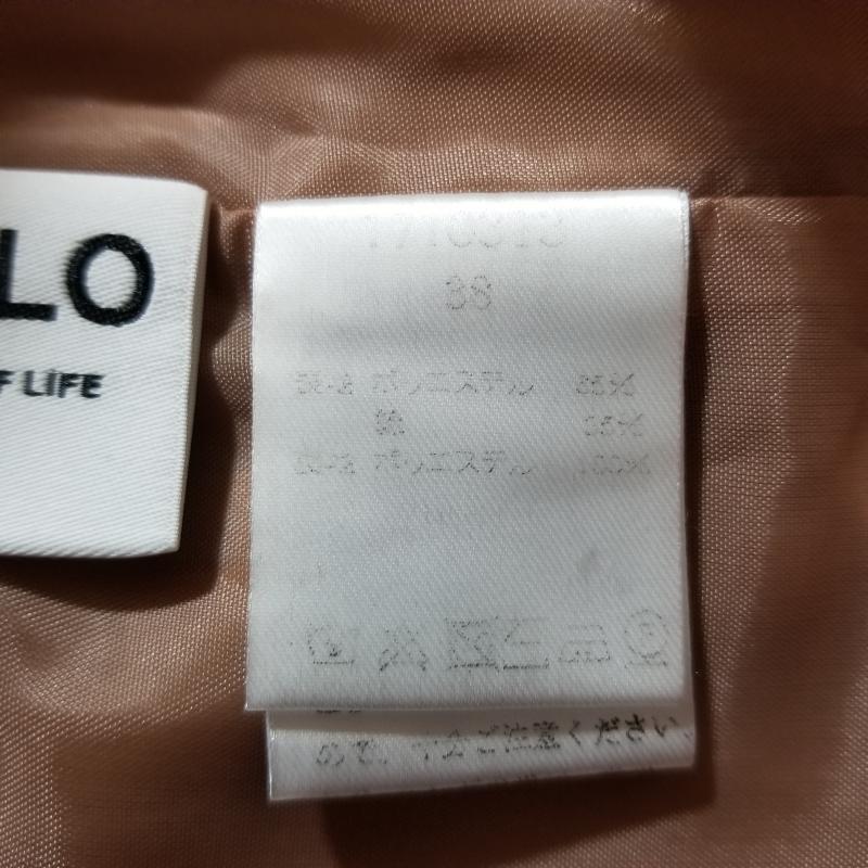 ヨーロ YOLO スカート ひざ丈スカート 38 無地 ベージュ / ベージュ /  レディース USED 古着 中古 10012026