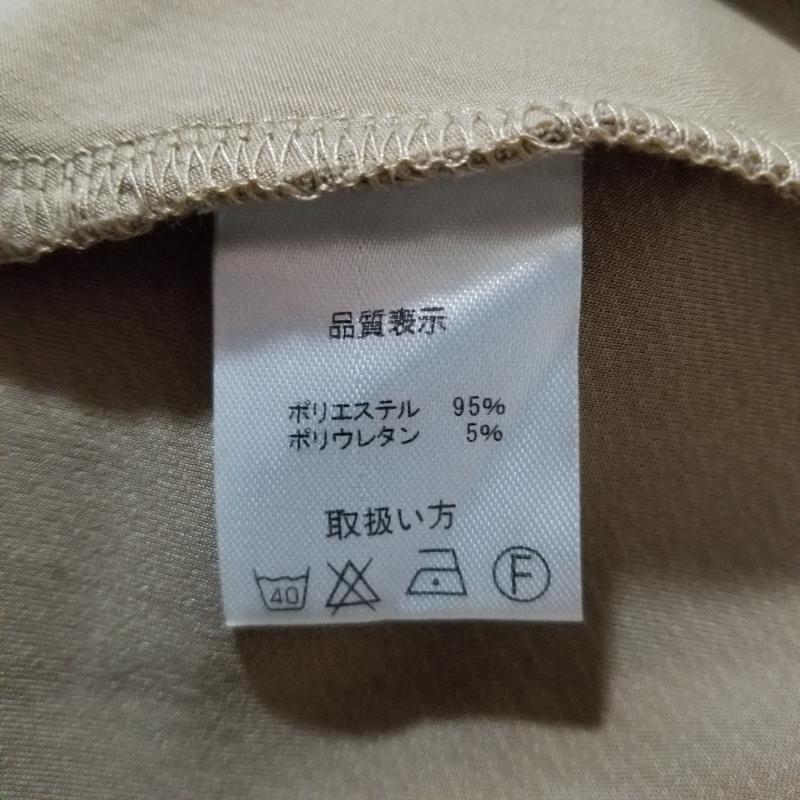 コクーン COCOON ワンピース ひざ丈スカート M 無地 X  ベージュ / ベージュ /  レディース USED 古着 中古 10012037