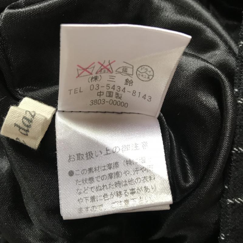ダブルダージル DOUBLEDAZZLE パンツ スラックス M ストライプ 黒 / ブラック / X 灰 / グレー /  レディース USED 古着 中古 10012065