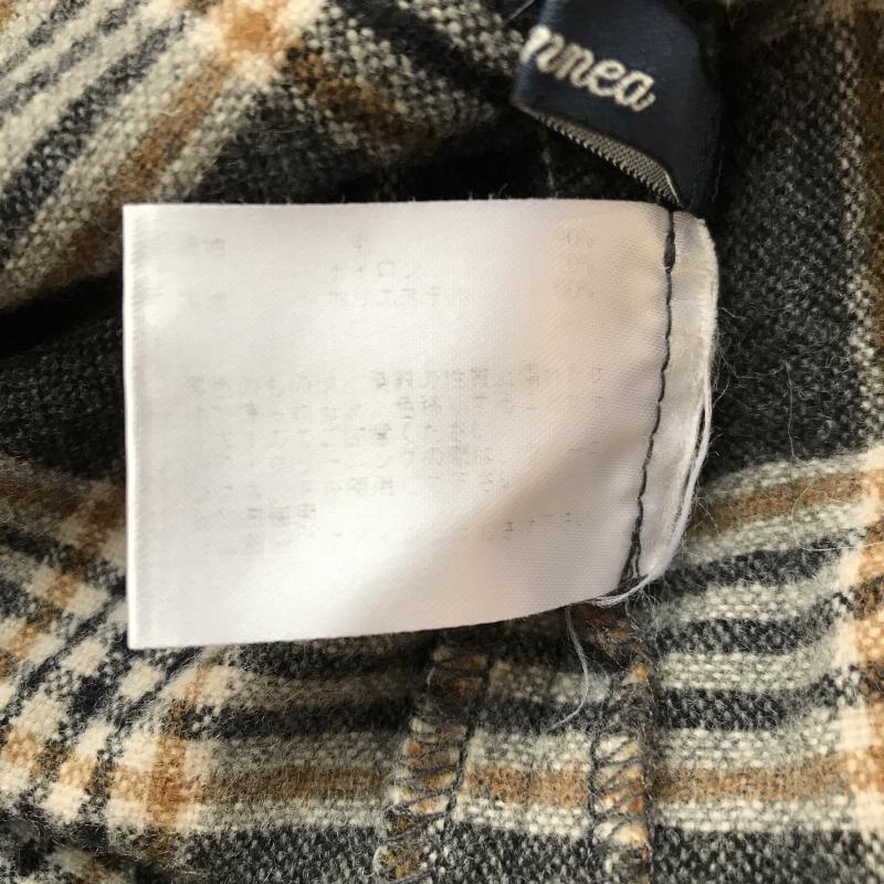 エンネア Ennea スカート ひざ丈スカート 38 チェック 灰 / グレー / X 茶 / ブラウン / X 黒 / ブラック /  レディース USED 古着 中古 10012071