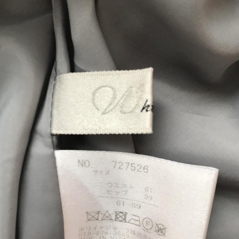 ホワイトジョーラ White Joola スカート ひざ丈スカート 無地 灰 / グレー /  レディース USED 古着 中古 10012076