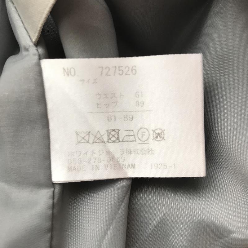 ホワイトジョーラ White Joola スカート ひざ丈スカート 無地 灰 / グレー /  レディース USED 古着 中古 10012076