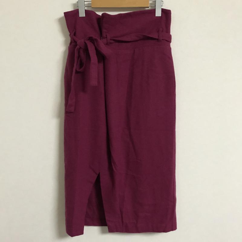 ロージー ROSIEE スカート ひざ丈スカート 無地 紫 / パープル /  レディース USED 古着 中古 10012098