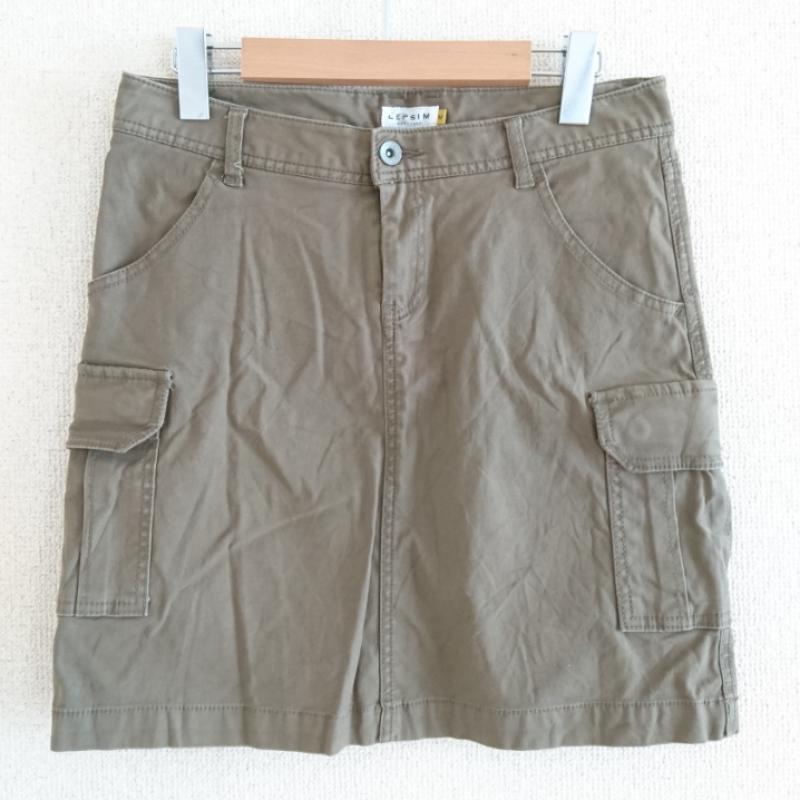 レプシィム LEPSIM スカート ミニスカート M 無地 緑 / グリーン /  レディース USED 古着 中古 10012198