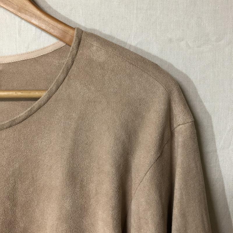 ダブリュダブリュティ WWT カットソー 七分袖 M 無地 ベージュ / ベージュ /  レディース USED 古着 中古 10012278