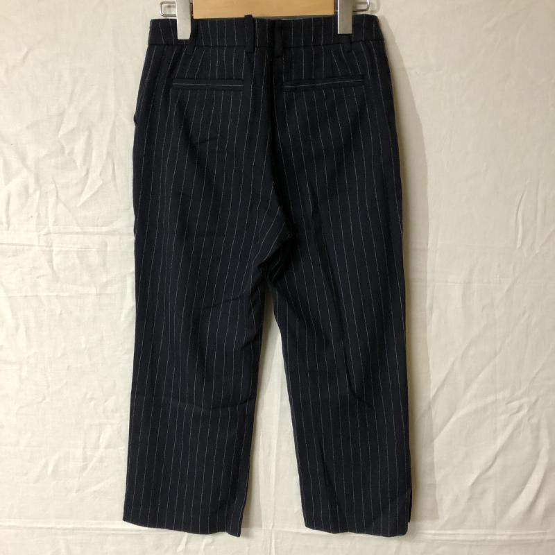 リズム R-ISM パンツ スラックス 2 ストライプ 黒 / ブラック / X 白 / ホワイト /  レディース USED 古着 中古 10012284
