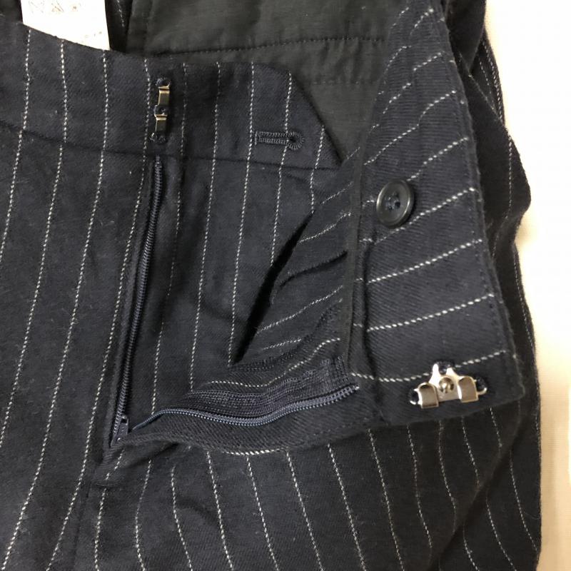 リズム R-ISM パンツ スラックス 2 ストライプ 黒 / ブラック / X 白 / ホワイト /  レディース USED 古着 中古 10012284