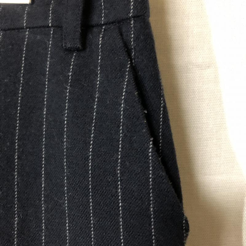 リズム R-ISM パンツ スラックス 2 ストライプ 黒 / ブラック / X 白 / ホワイト /  レディース USED 古着 中古 10012284