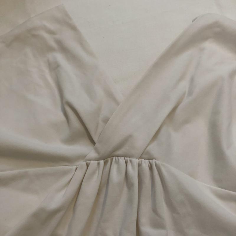 ロージー ROSIEE カットソー 半袖 Vネックカットソー 36 無地 白 / ホワイト /  レディース USED 古着 中古 10012288