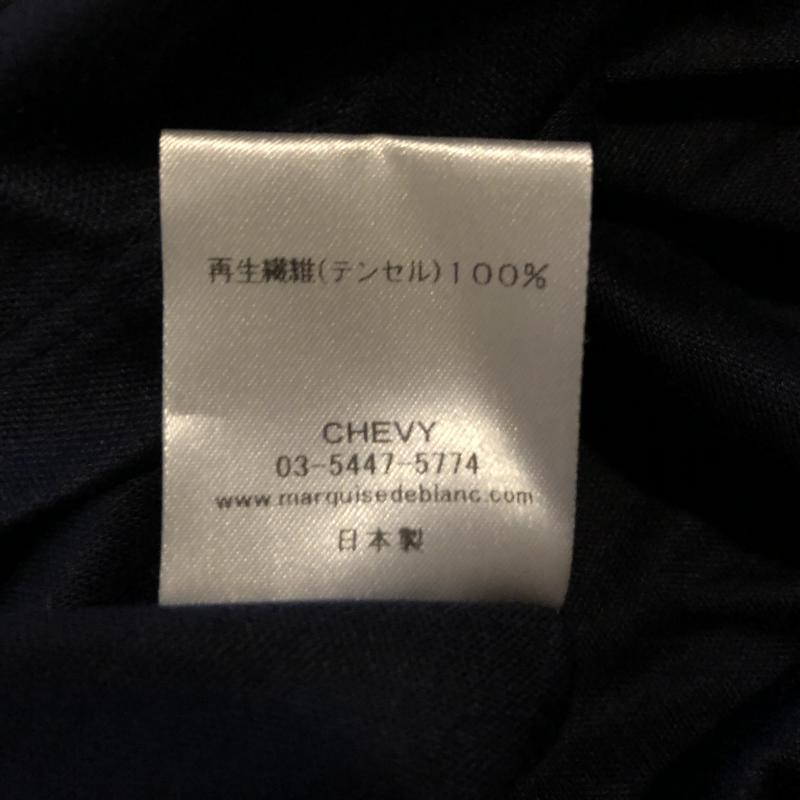 マルキスデブラン Marquise de blanc カットソー 長袖 Vネックカットソー 40 無地 紺 / ネイビー /  レディース USED 古着 中古 10012315
