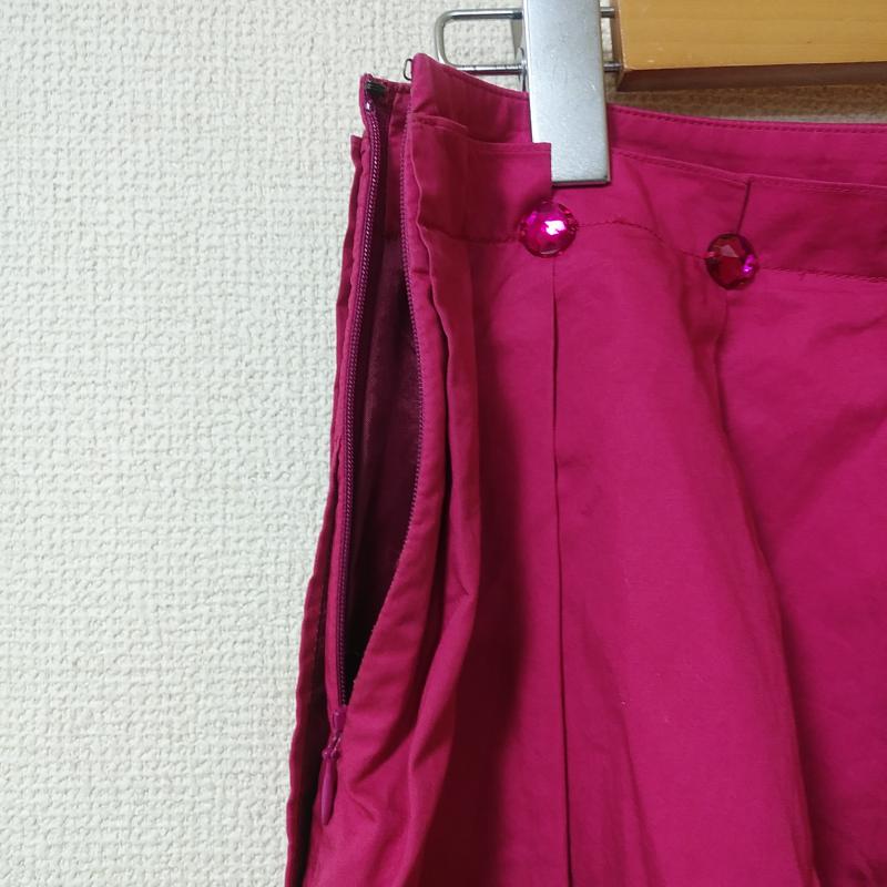 ジルスチュアート JILLSTUART スカート ひざ丈スカート 2 無地 桃 / ピンク /  レディース USED 古着 中古 10012357