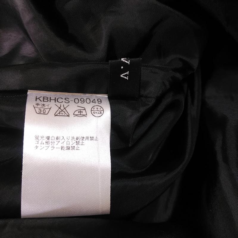 アーウ゛ェウ゛ェ a.v.v スカート ひざ丈スカート L 無地 黒 / ブラック /  レディース USED 古着 中古 10012366
