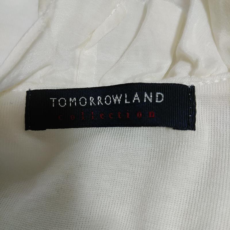 トゥモローランド TOMORROWLAND カットソー 半袖 38 無地 白 / ホワイト /  レディース USED 古着 中古 10012372