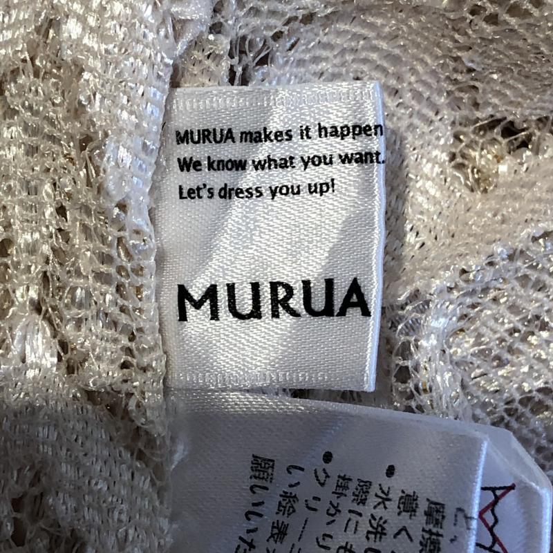 ムルーア MURUA シャツ、ブラウス 半袖 幾何柄 ベージュ / ベージュ /  レディース USED 古着 中古 10012385