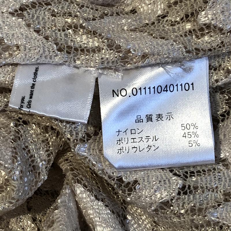 ムルーア MURUA シャツ、ブラウス 半袖 幾何柄 ベージュ / ベージュ /  レディース USED 古着 中古 10012385