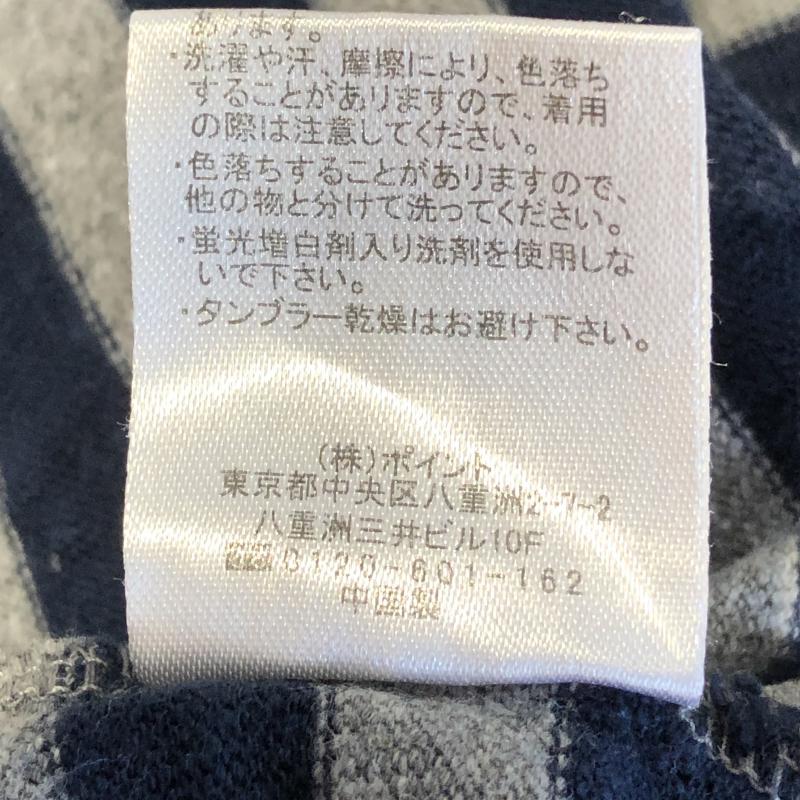 レプシィム LEPSIM カットソー 長袖 FREE ボーダー柄 灰 / グレー / X 紺 / ネイビー /  レディース USED 古着 中古 10012394