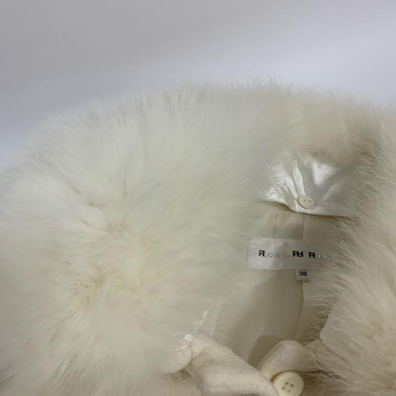 リアルリッシュ REALRICHE コート コート一般 フォックスファー 38 無地 白 / ホワイト /  レディース USED 古着 中古 10012468