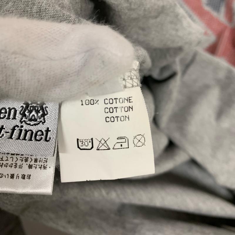 ルシアンペラフィネ Lucien Pellat-Finet カットソー 長袖 S 無地 X プリント 灰 / グレー /  メンズ USED 古着 中古 10012509