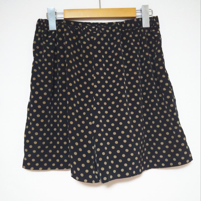 スピック＆スパン Spick & Span パンツ キュロット 38 ドット 黒 / ブラック / X 茶 / ブラウン /  レディース USED 古着 中古 10012575