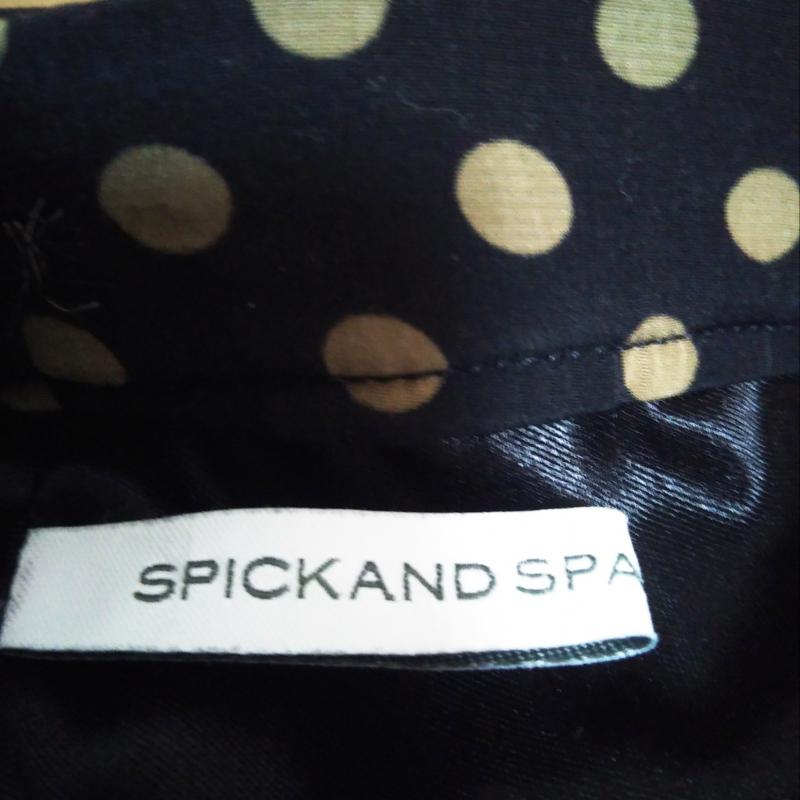 スピック＆スパン Spick & Span パンツ キュロット 38 ドット 黒 / ブラック / X 茶 / ブラウン /  レディース USED 古着 中古 10012575