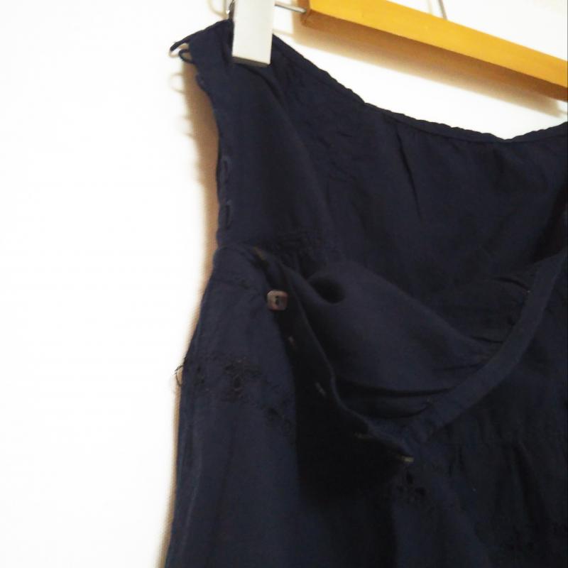 レピスリー l'epicerie スカート ひざ丈スカート 36 無地 紺 / ネイビー /  レディース USED 古着 中古 10012602