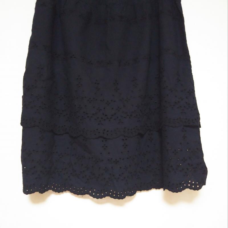 レピスリー l'epicerie スカート ひざ丈スカート 36 無地 紺 / ネイビー /  レディース USED 古着 中古 10012602