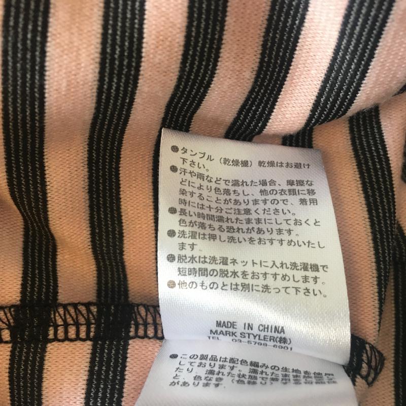 エモダ EMODA スカート ミニスカート M ボーダー柄 X 総柄 黒 / ブラック / X 桃 / ピンク /  レディース USED 古着 中古 10012625