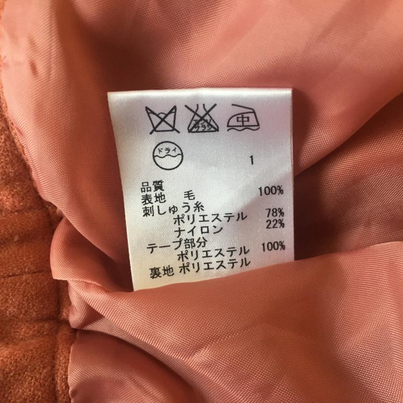 プライドグライド prideglide スカート ミニスカート 38 無地 X 刺繍 橙 / オレンジ / X 金 / ゴールド /  レディース USED 古着 中古 10012626