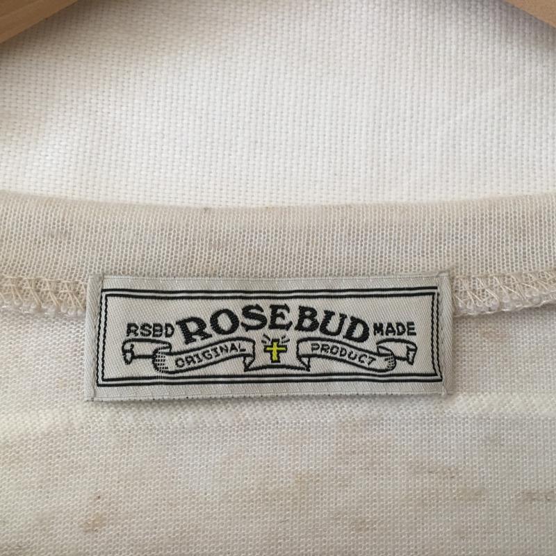ローズバッド ROSE BUD カットソー 長袖 FREE ボーダー柄 灰 / グレー /  レディース USED 古着 中古 10012680