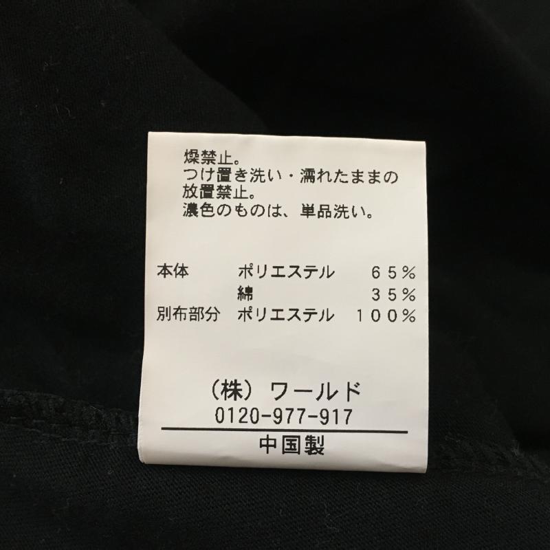 タイニークリーク TINY CREEK カットソー 半袖 M 無地 黒 / ブラック /  レディース USED 古着 中古 10012681