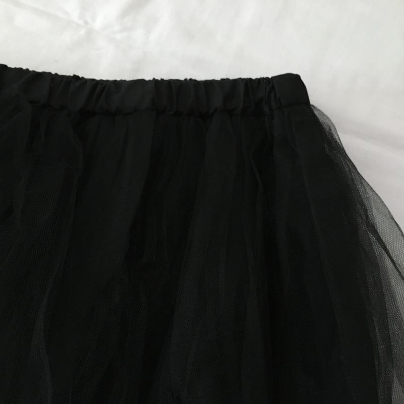 ルメランジュ LEMELANGE スカート ひざ丈スカート 無地 黒 / ブラック /  レディース USED 古着 中古 10012702