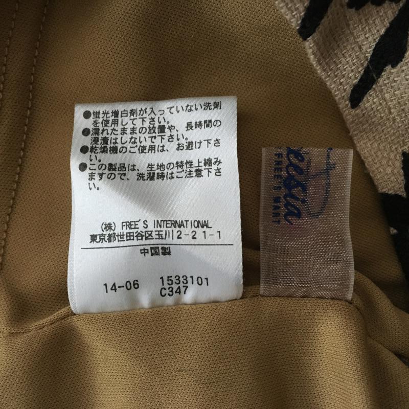 フリージア Freesia パンツ ショートパンツ M 花柄 ベージュ / ベージュ / X 黒 / ブラック /  レディース USED 古着 中古 10012703