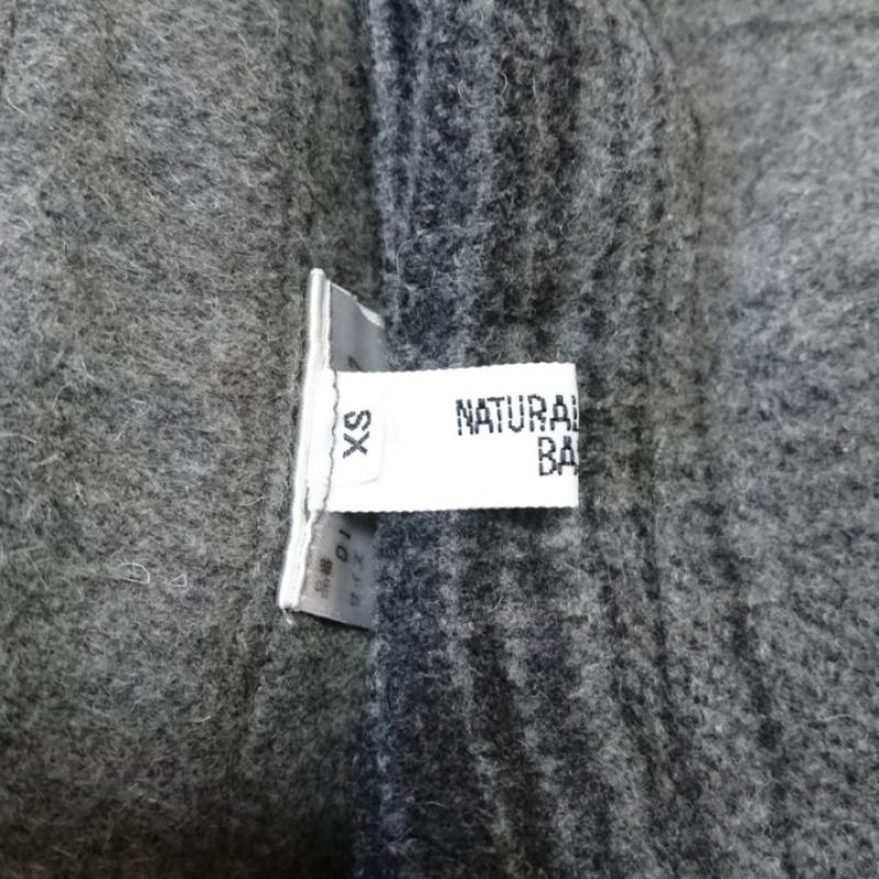 ナチュラルビューティーベーシック NATURAL BEAUTY BASIC スカート ひざ丈スカート ラップスカート XS チェック 黒 / ブラック / X 灰 / グレー /  レディース USED 古着 中古 10012754
