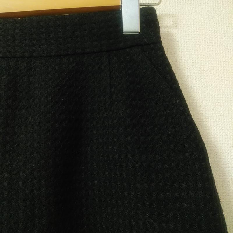 ロペピクニック ROPE' PICNIC スカート ひざ丈スカート 36 無地 黒 / ブラック /  レディース USED 古着 中古 10012803